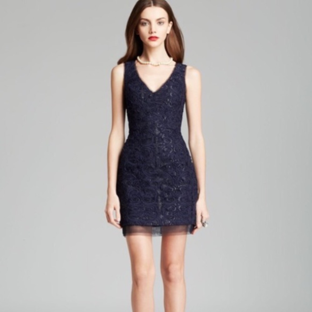 BCBG Marissa Cocktail Dress Navy